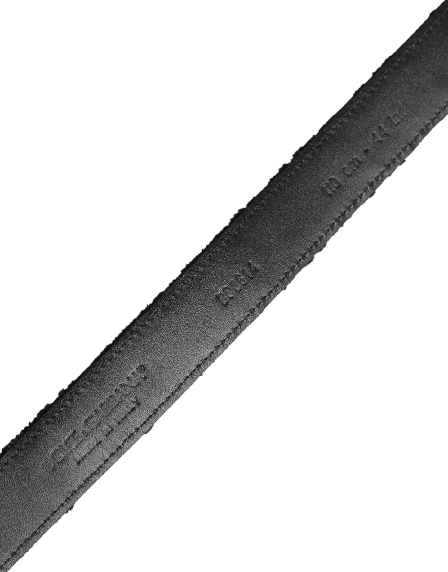 Dolce & Gabbana Black Cotton Blend Silver Metal Buckle Belt - Sandy Store ByNet