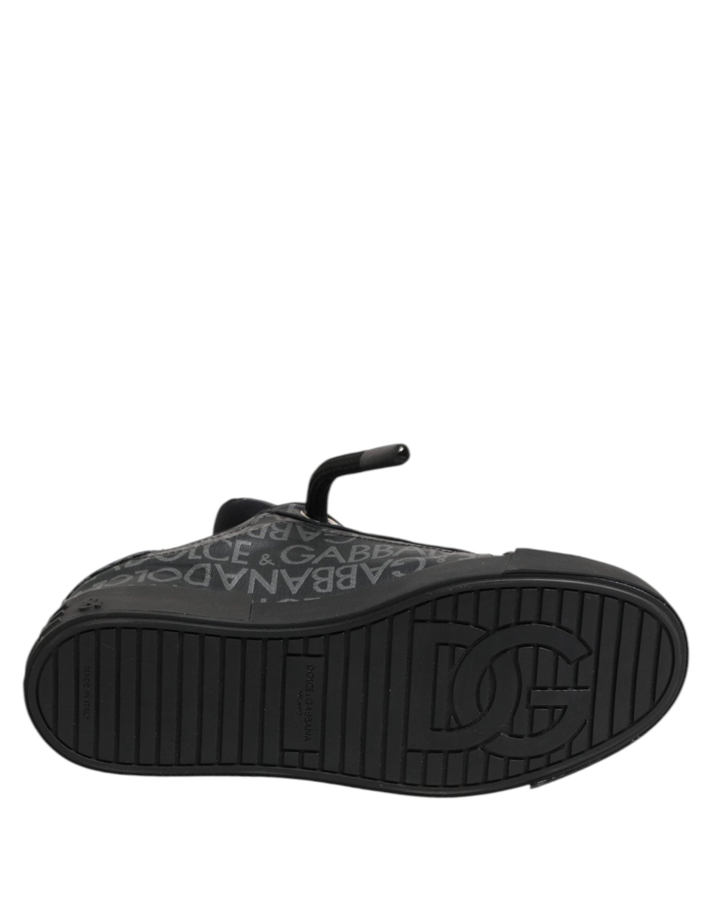 Dolce & Gabbana Black Cotton Denim Logo Low Top Sneakers Shoes – EU44/US11 par Dolce & Gabbana | Disponible sur Sandy Store ByNet
