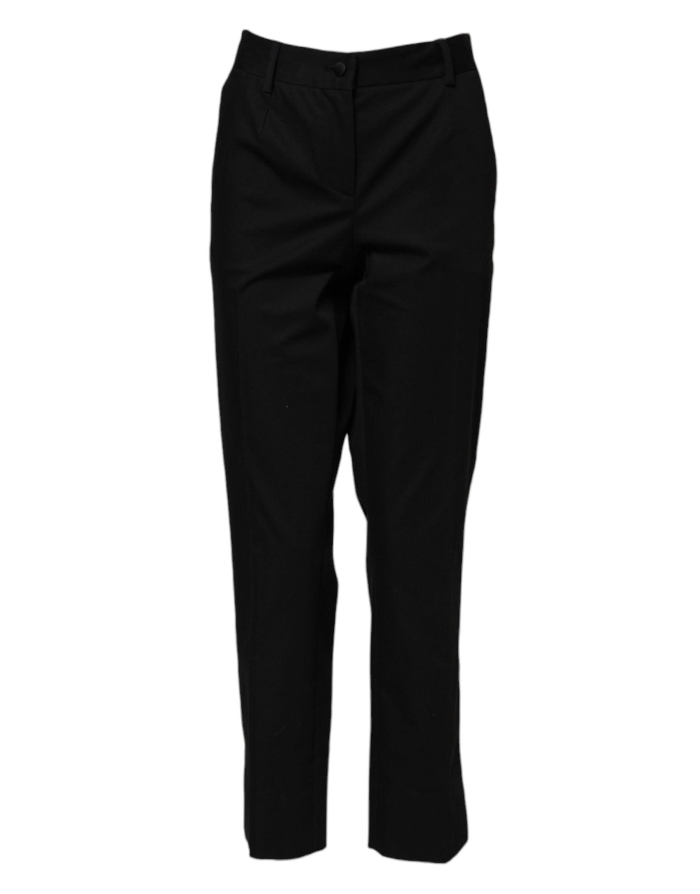 Dolce & Gabbana Black Cotton High Waist Formal Pants – IT44 | L par Dolce & Gabbana | Disponible sur Sandy Store ByNet