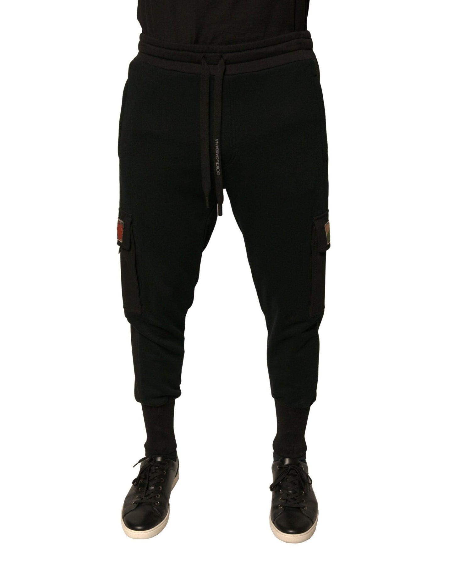 Dolce & Gabbana Black Cotton Jogger Cargo Sweatpants Pants – IT50 | L par Dolce & Gabbana | Disponible sur Sandy Store ByNet