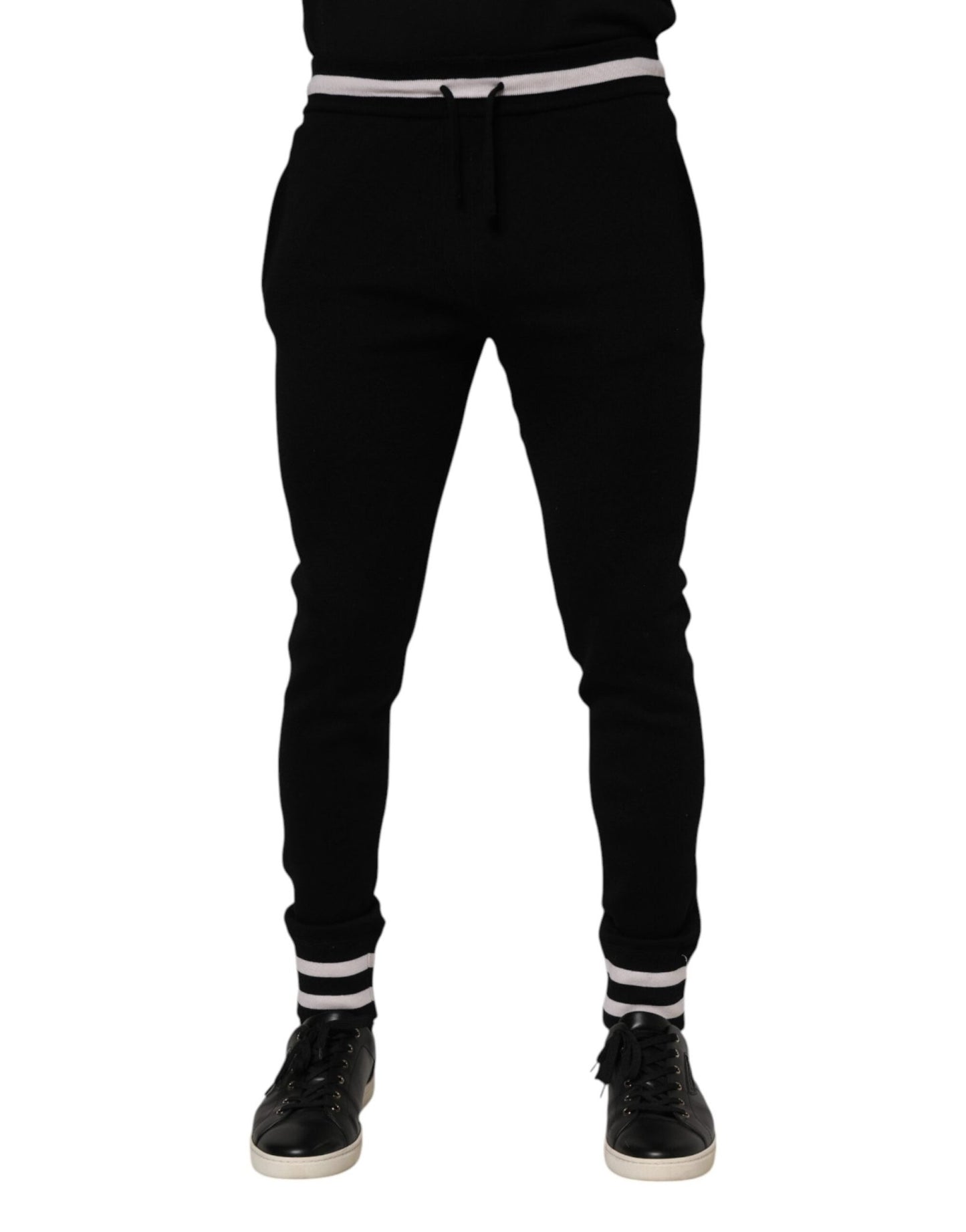 Dolce & Gabbana Black Cotton Men Jogger Sweatpants Pants – IT46 | S par Dolce & Gabbana | Disponible sur Sandy Store ByNet