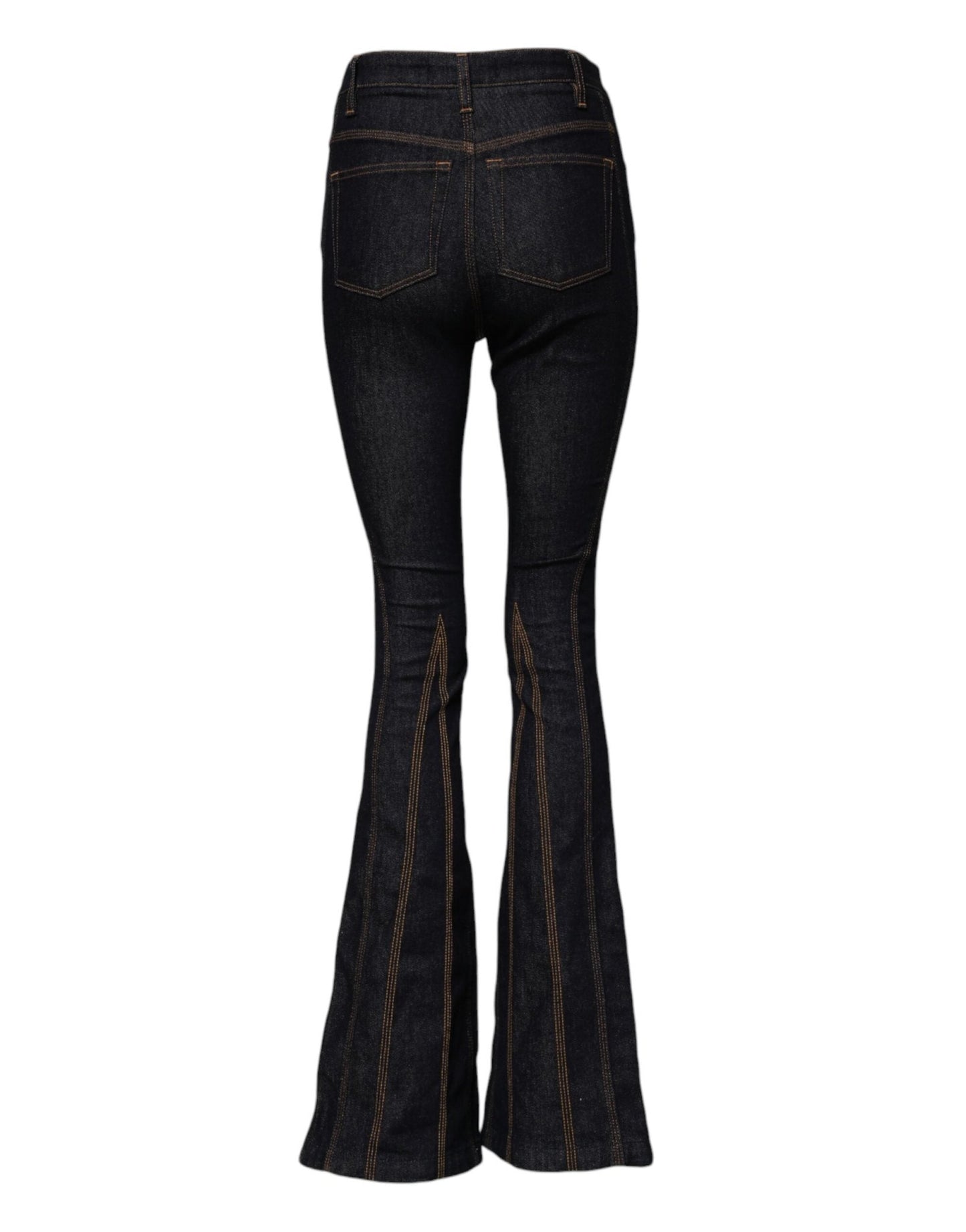 Dolce & Gabbana Black Cotton Mid Waist Bootcut Denim Jeans – IT38 | XS par Dolce & Gabbana | Disponible sur Sandy Store ByNet