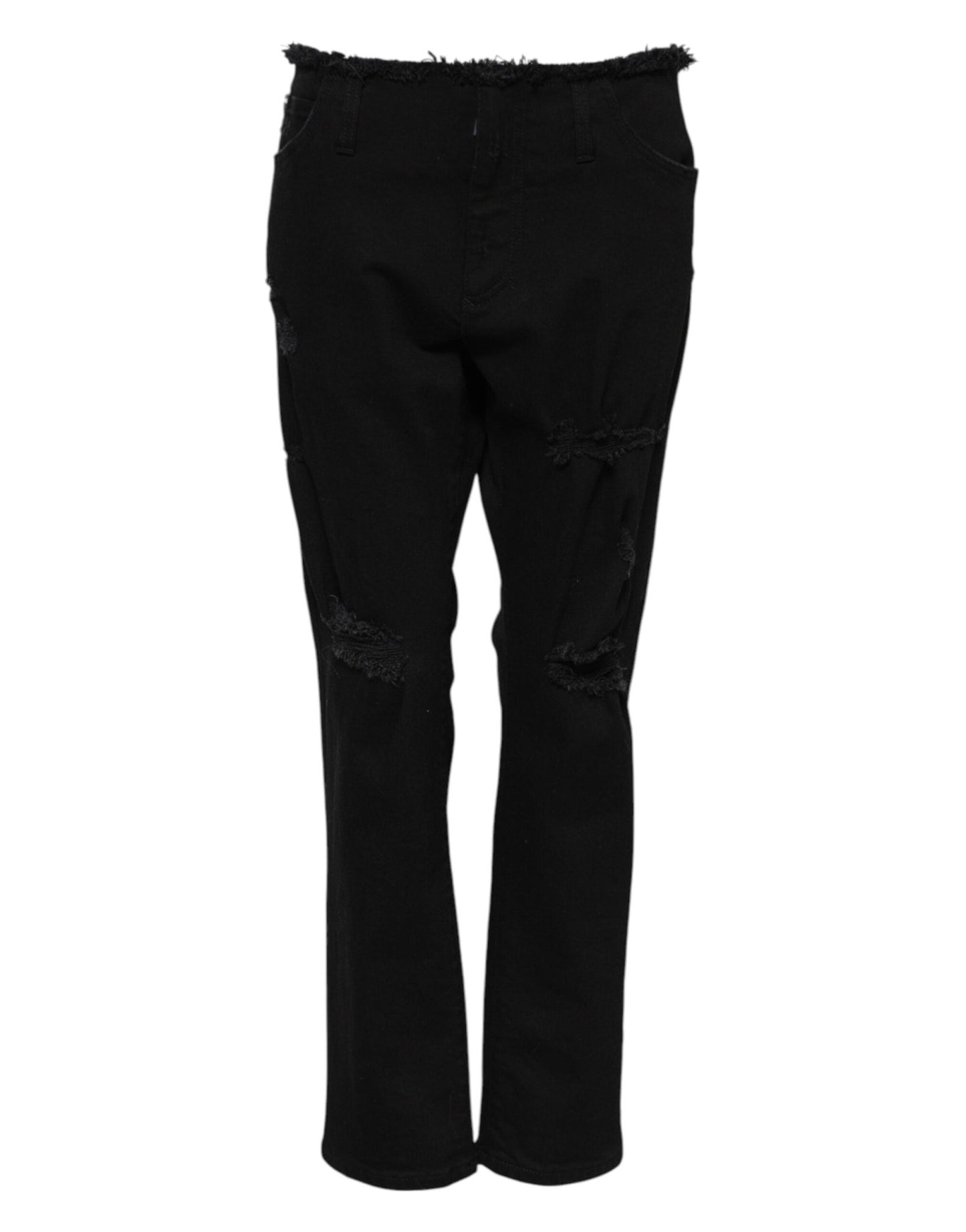 Dolce & Gabbana Black Cotton Mid Waist Flared Denim Jeans – IT40|S par Dolce & Gabbana | Disponible sur Sandy Store ByNet