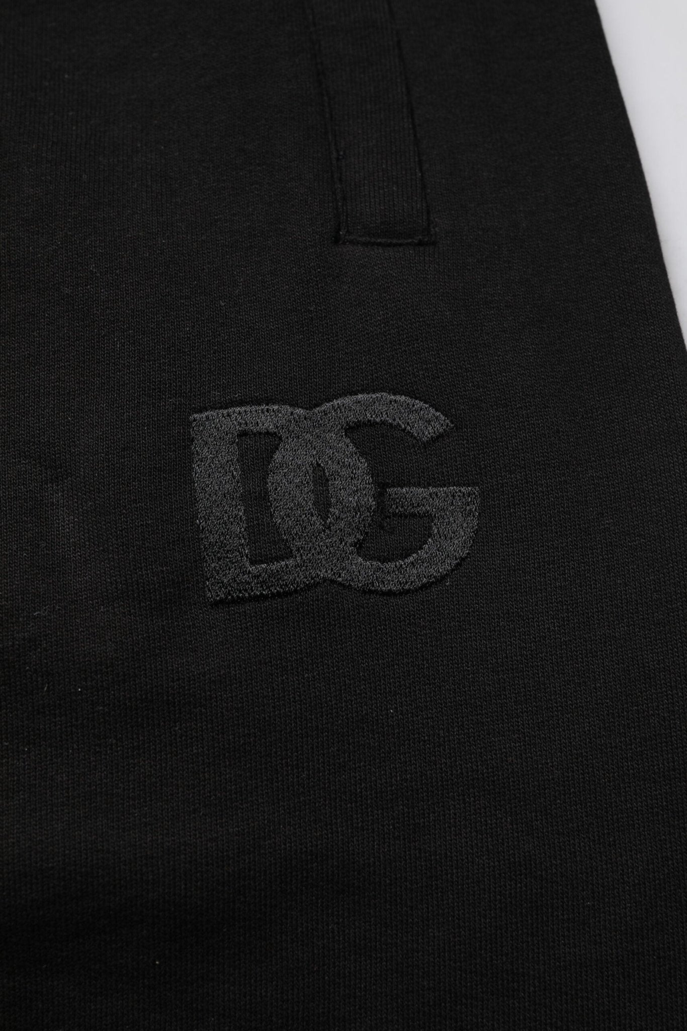 Dolce & Gabbana Black Cotton Mid Waist Jogger Sweatpants Pants - Sandy Store ByNet
