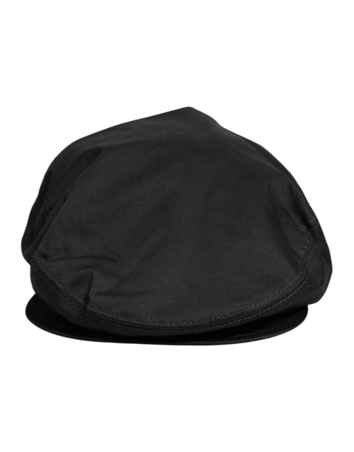 Dolce & Gabbana Black Cotton Newsboy Capello Cabbie Hat – 60 cm|XL par Dolce & Gabbana | Disponible sur Sandy Store ByNet