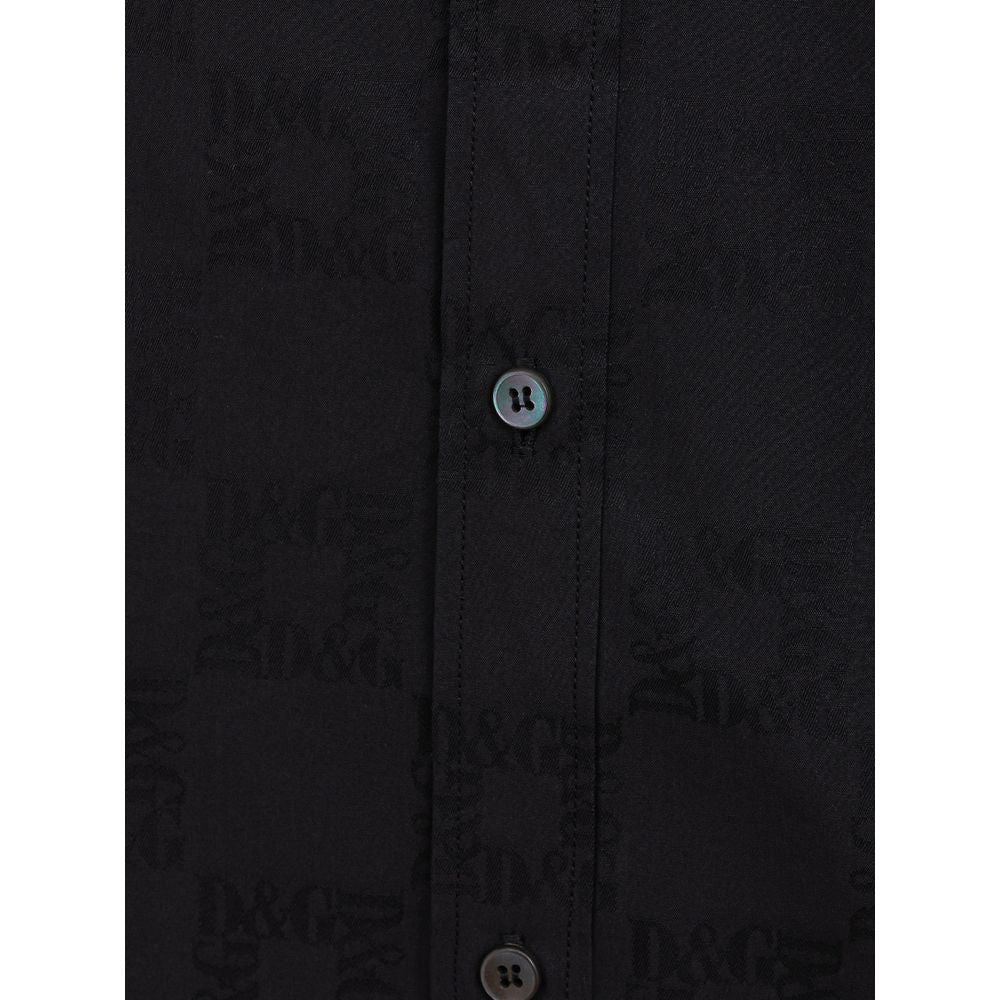 Dolce & Gabbana Black Cotton Shirt - Sandy Store ByNet