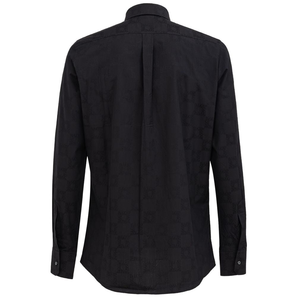 Dolce & Gabbana Black Cotton Shirt - Sandy Store ByNet