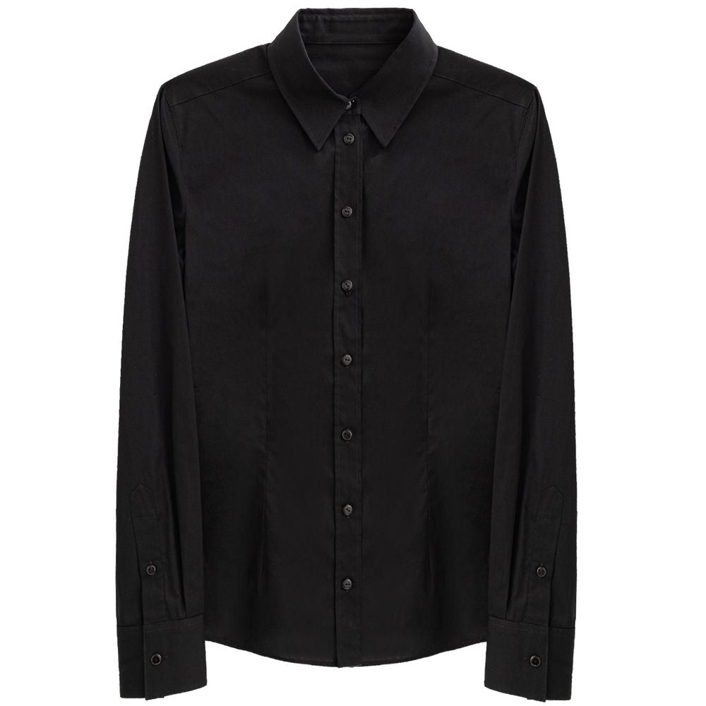 Dolce & Gabbana Black Cotton Shirt - Sandy Store ByNet