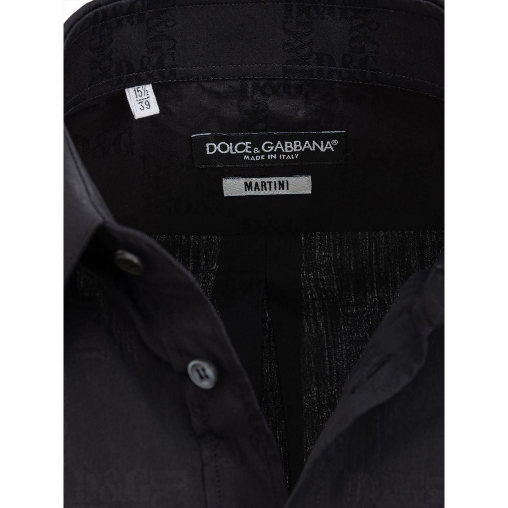 Dolce & Gabbana Black Cotton Shirt - Sandy Store ByNet