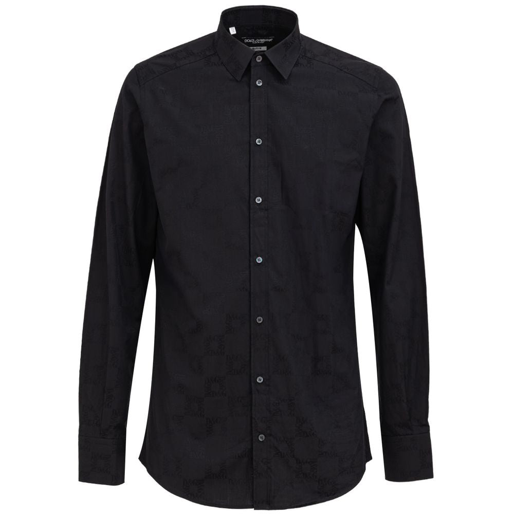 Dolce & Gabbana Black Cotton Shirt - Sandy Store ByNet