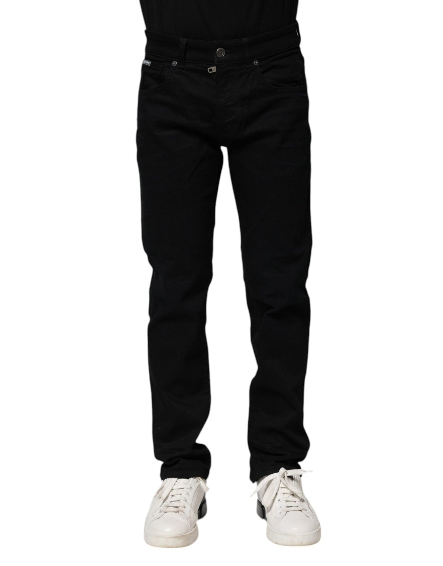 Dolce & Gabbana Black Cotton Skinny Denim Jeans – IT44 | XS par Dolce & Gabbana | Disponible sur Sandy Store ByNet