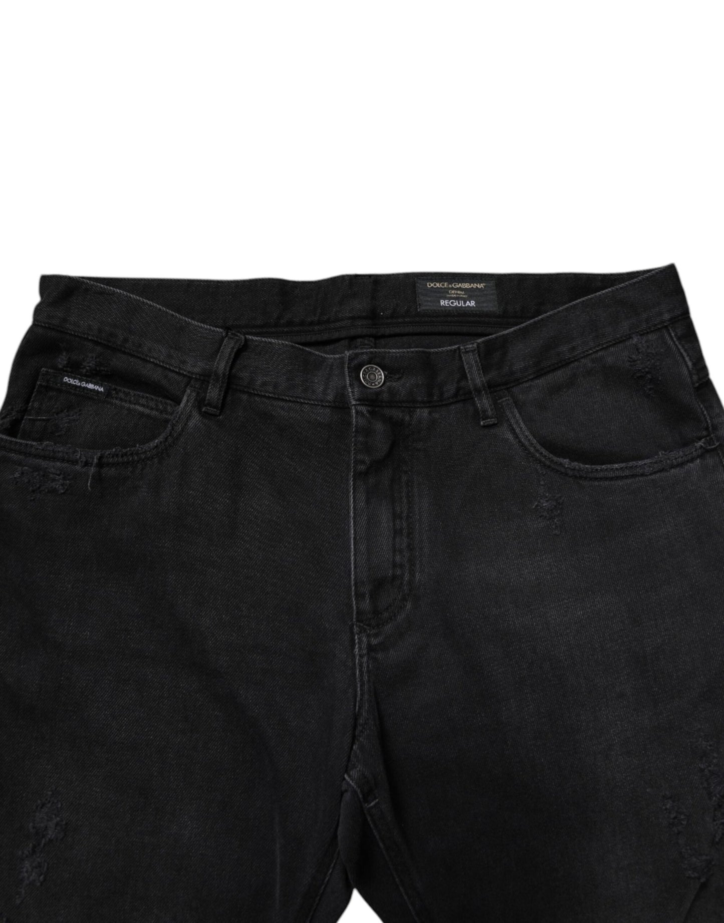 Dolce & Gabbana Black Cotton Skinny Men Denim Jeans - Sandy Store ByNet