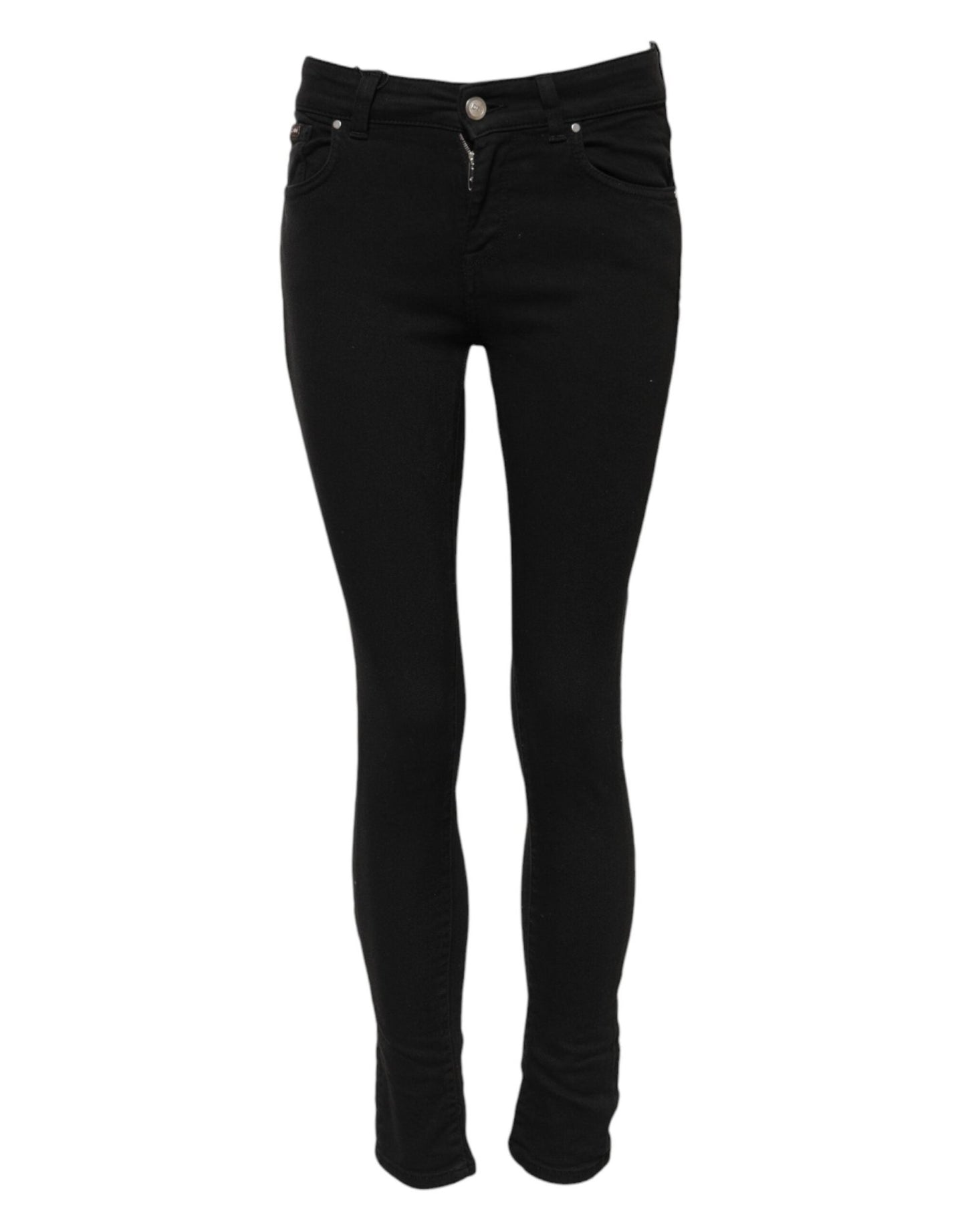 Dolce & Gabbana Black Cotton Skinny Mid Waist Denim Jeans – IT36|XXS par Dolce & Gabbana | Disponible sur Sandy Store ByNet
