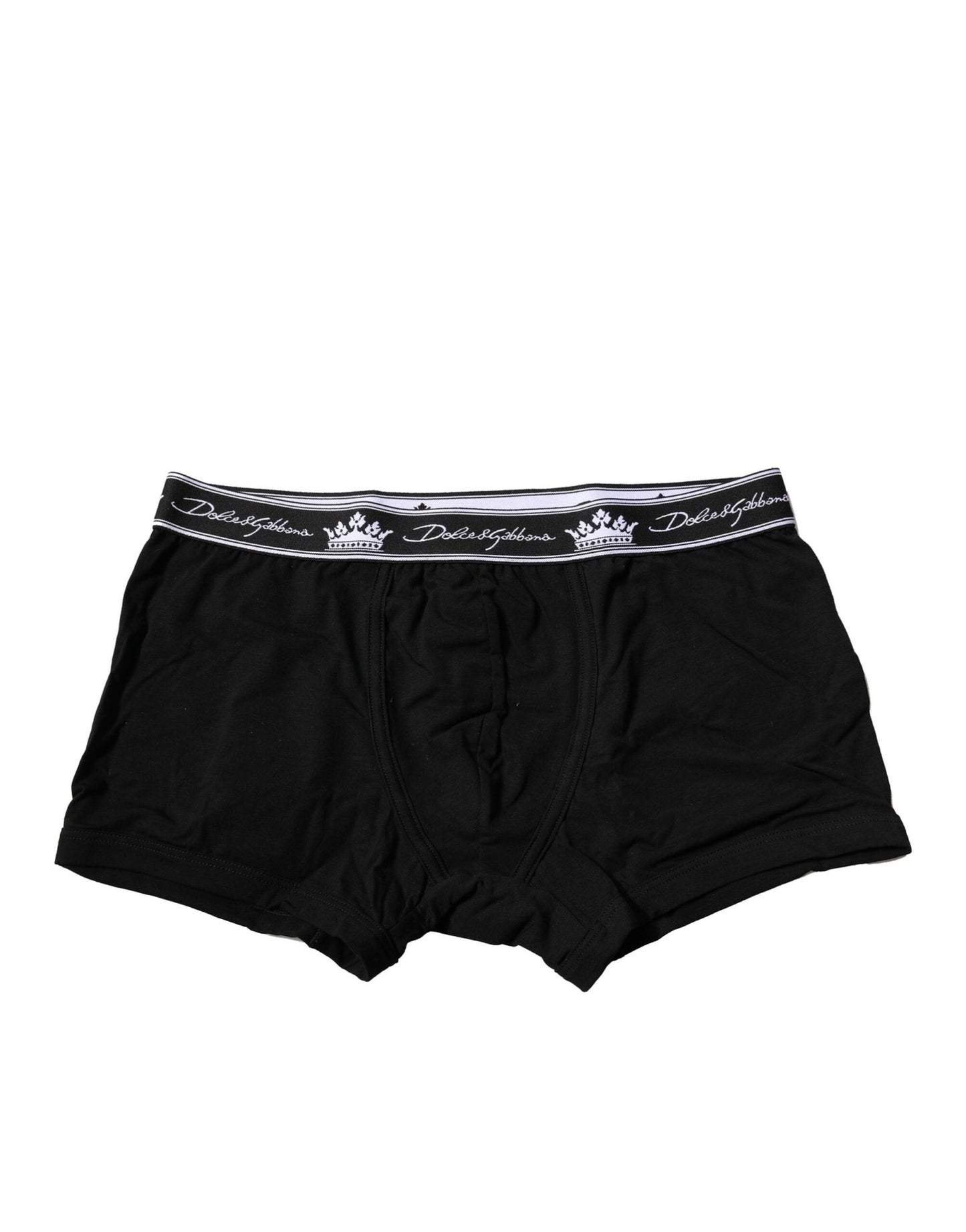 Dolce & Gabbana Black Cotton Stretch Regular Boxer Underwear – IT3 | XS par Dolce & Gabbana | Disponible sur Sandy Store ByNet
