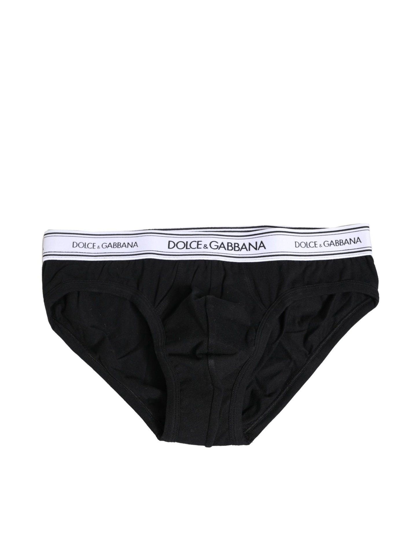 Dolce & Gabbana Black Cotton Stretch Regular Brief Underwear – IT4 | S par Dolce & Gabbana | Disponible sur Sandy Store ByNet