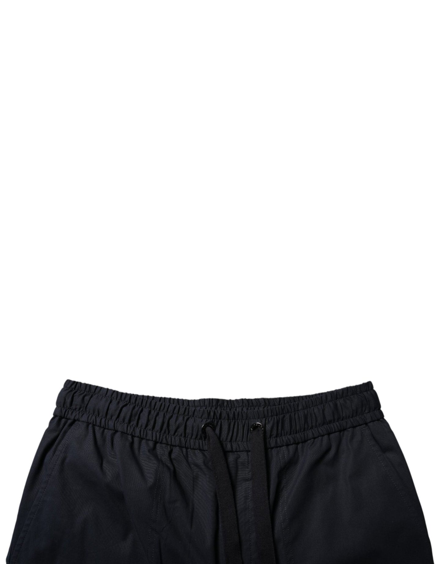 Dolce & Gabbana Black Cotton Sweatshorts Men Bermuda Shorts - Sandy Store ByNet