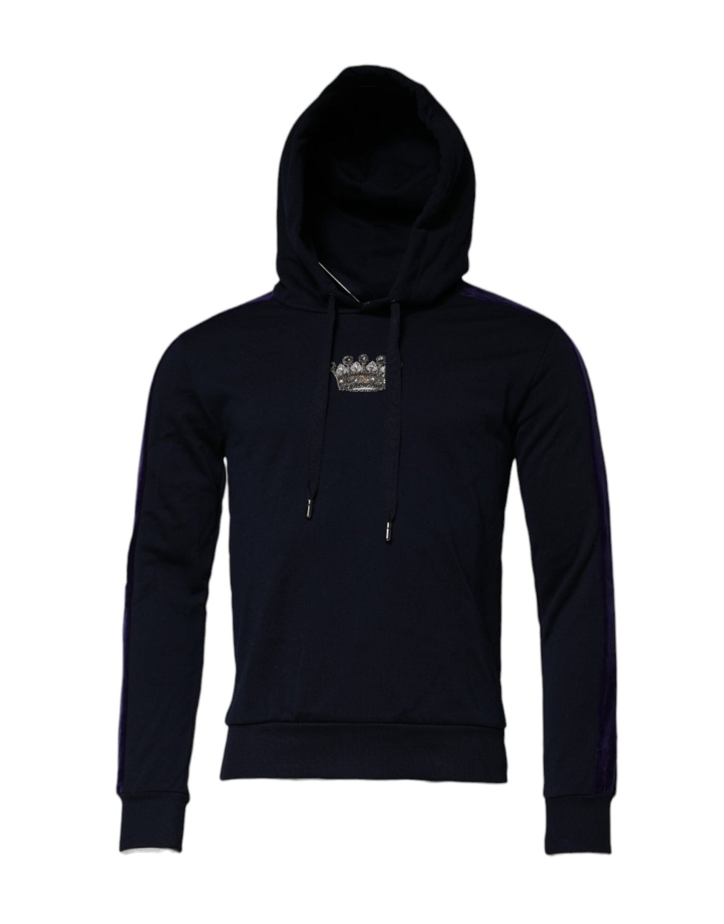 Dolce & Gabbana Black Crown Cotton Hooded Sweatshirt Sweater – IT44 | XS par Dolce & Gabbana | Disponible sur Sandy Store ByNet
