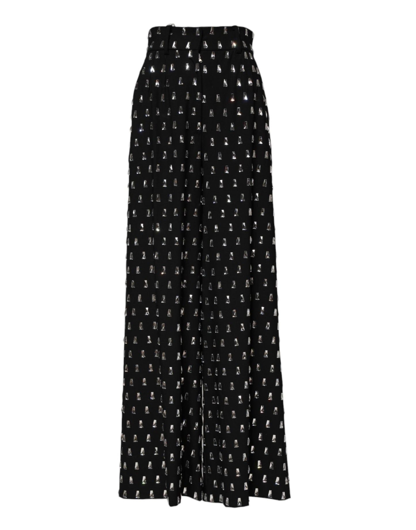 Dolce & Gabbana Black Crystal Embellished Wide Leg Pants – IT40|S par Dolce & Gabbana | Disponible sur Sandy Store ByNet