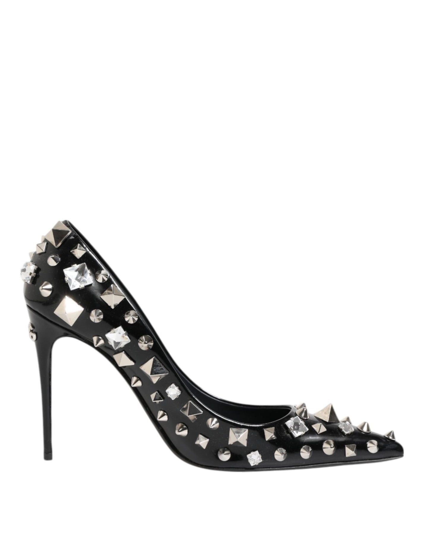 Dolce & Gabbana Black Crystals Studs Stiletto Pumps Shoes – EU39/US8.5 par Dolce & Gabbana | Disponible sur Sandy Store ByNet