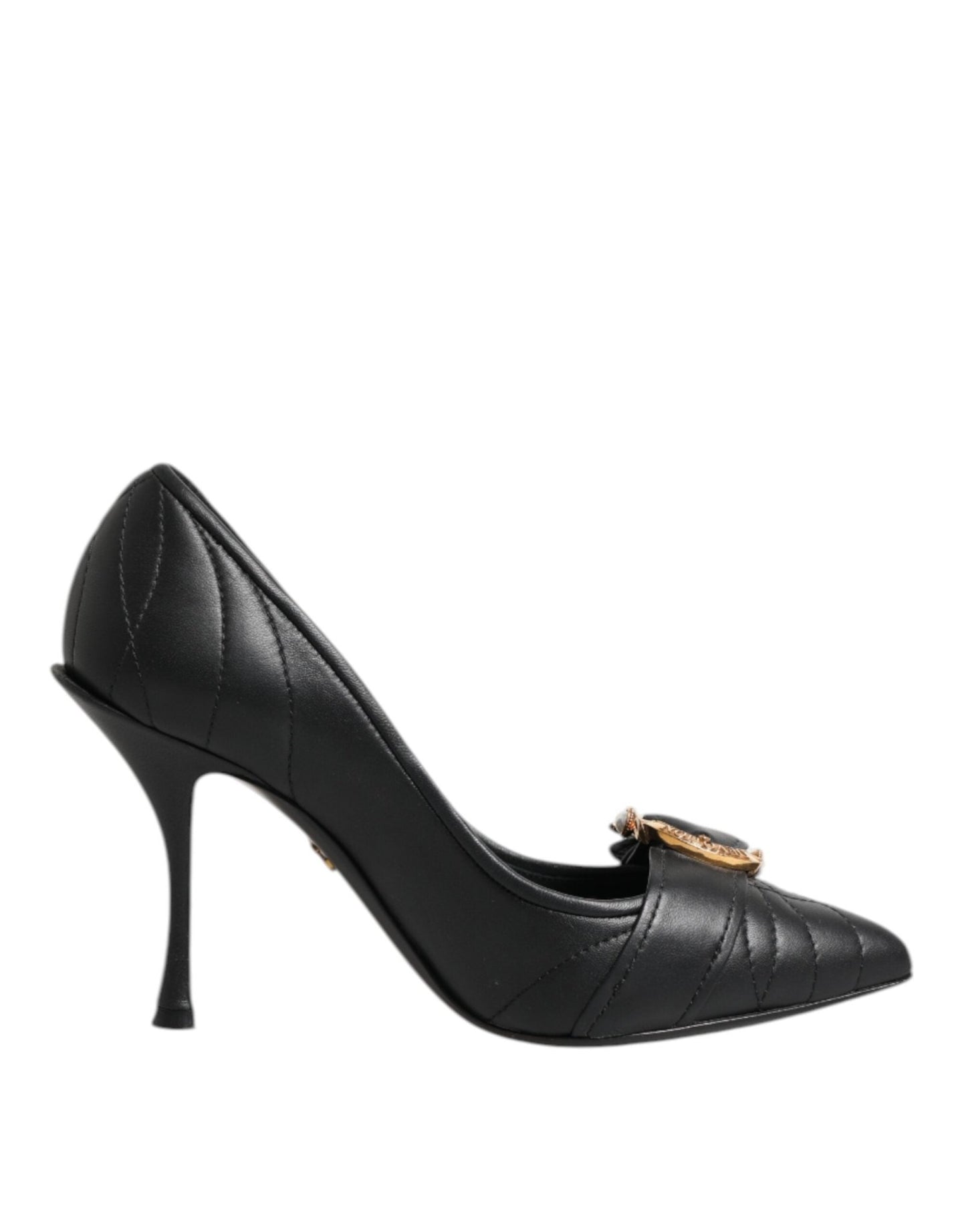Dolce & Gabbana Black Devotion Leather Heels Pumps Shoes – EU36/US5.5 par Dolce & Gabbana | Disponible sur Sandy Store ByNet