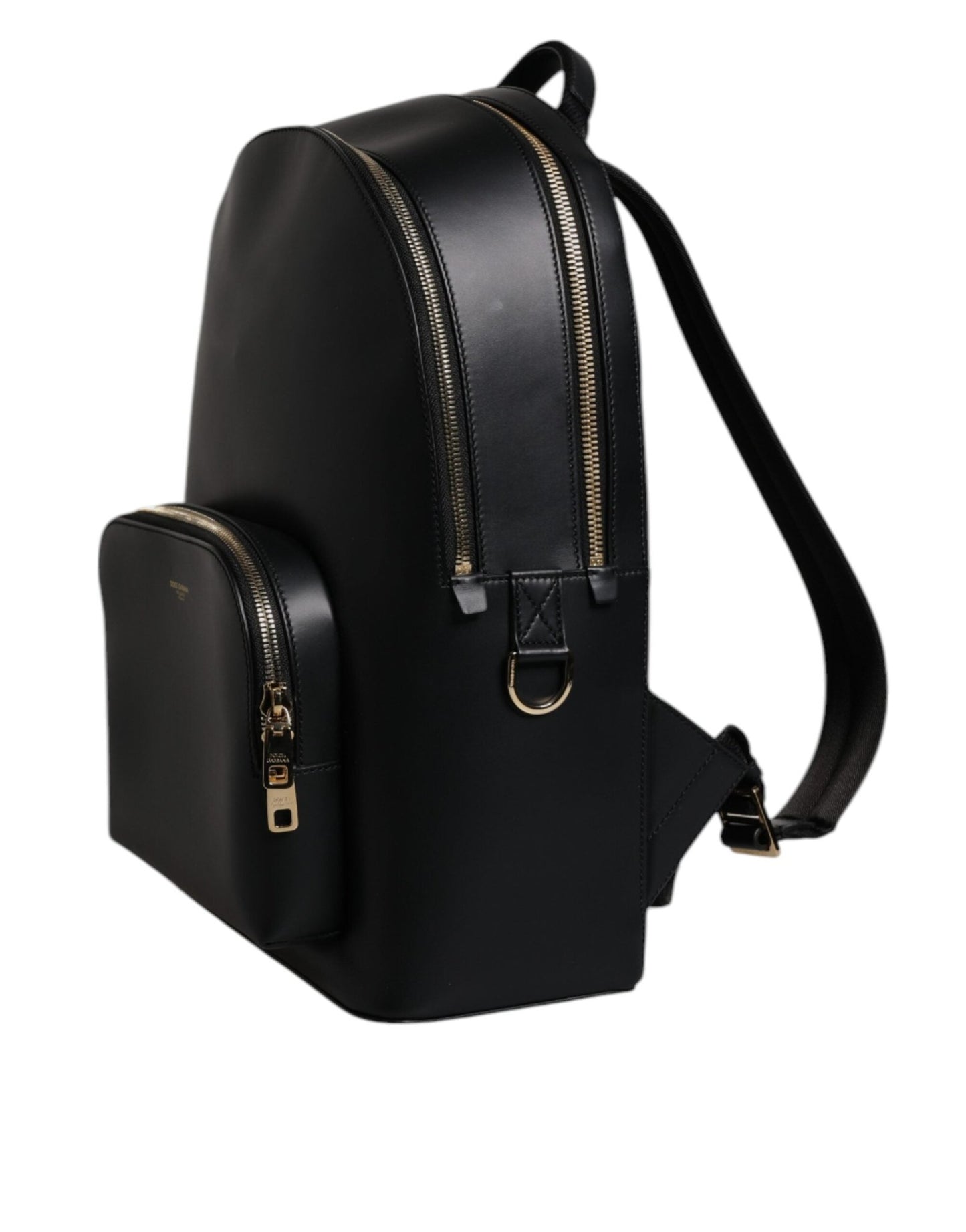 Dolce & Gabbana Black DG Leather Logo Print Travel Back Pack Bag - Sandy Store ByNet