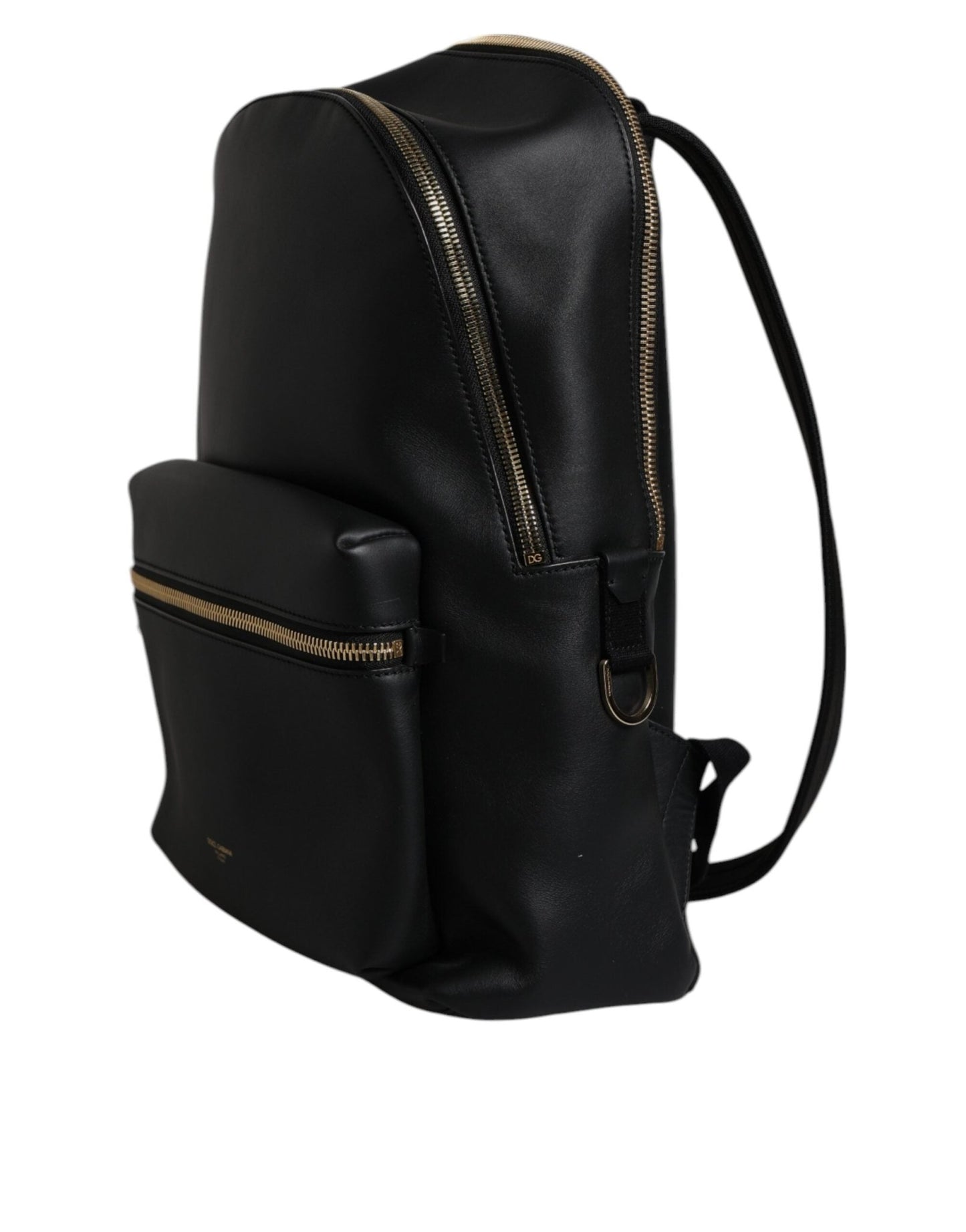 Dolce & Gabbana Black DG Leather Logo Print Travel Back Pack Bag - Sandy Store ByNet