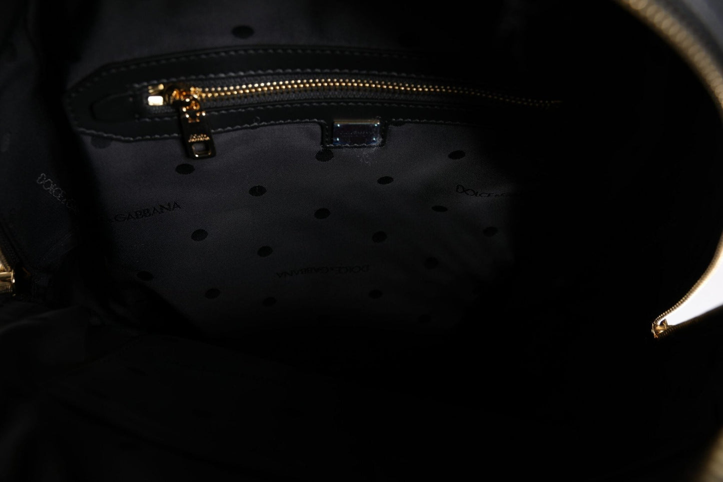 Dolce & Gabbana Black DG Leather Logo Print Travel Back Pack Bag - Sandy Store ByNet
