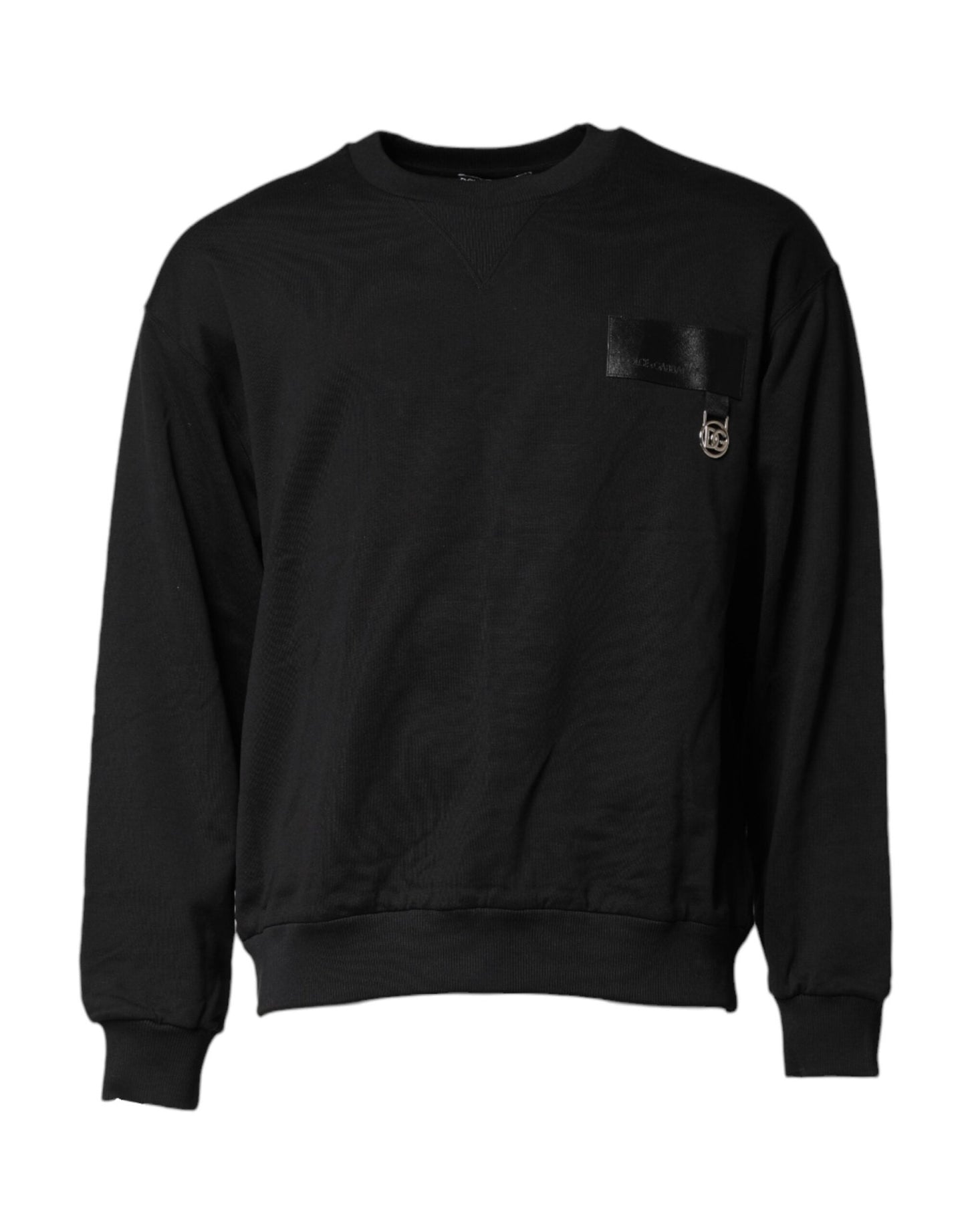 Dolce & Gabbana Black DG Logo Crew Neck Sweatshirt Sweater – IT52 | XL par Dolce & Gabbana | Disponible sur Sandy Store ByNet
