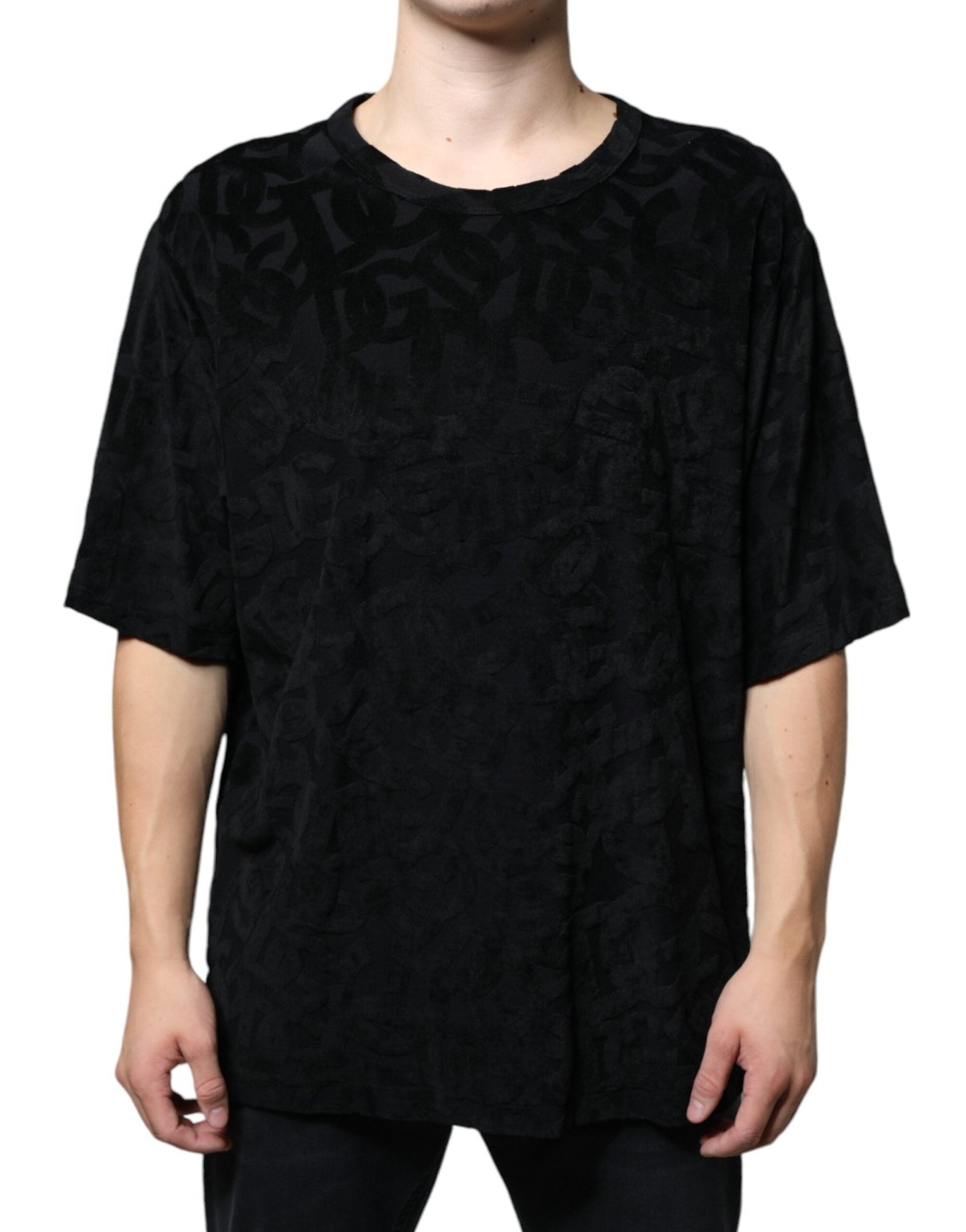Dolce & Gabbana Black DG Mania Logo Print T-shirt – IT56 | XXL par Dolce & Gabbana | Disponible sur Sandy Store ByNet
