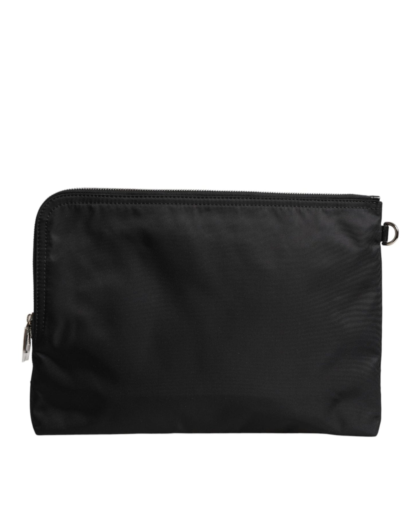 Dolce & Gabbana Black DG Milano Print Nylon Pouch Clutch Bag - Sandy Store ByNet