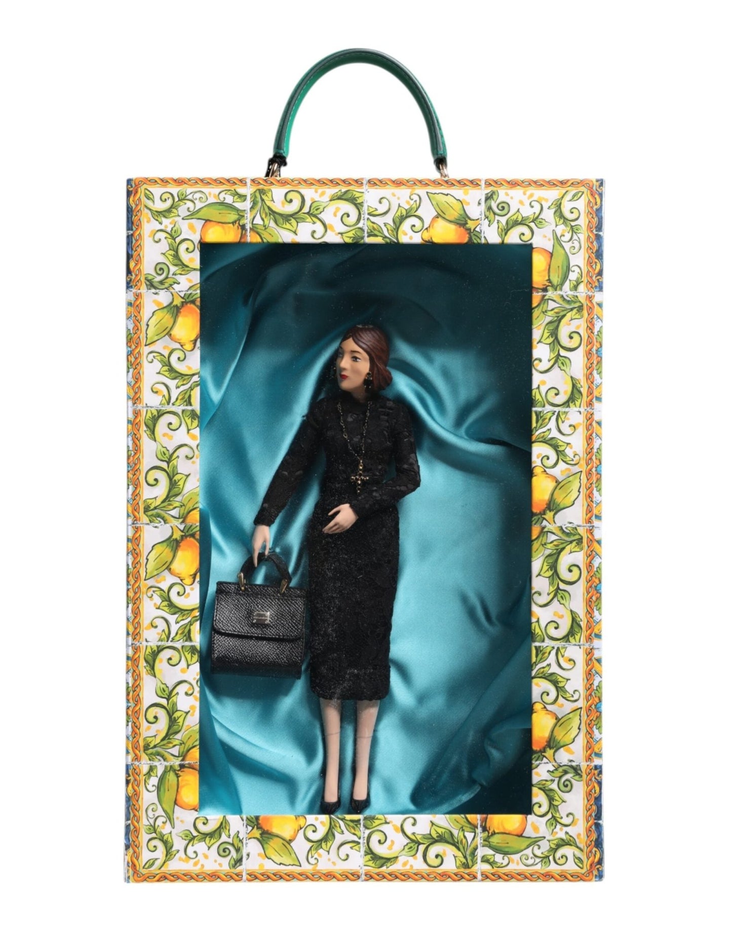 Dolce & Gabbana Black Dress MARIA Porcelain Fashion Show Leather Sicily Dolls – par Dolce & Gabbana | Disponible sur Sandy Store ByNet