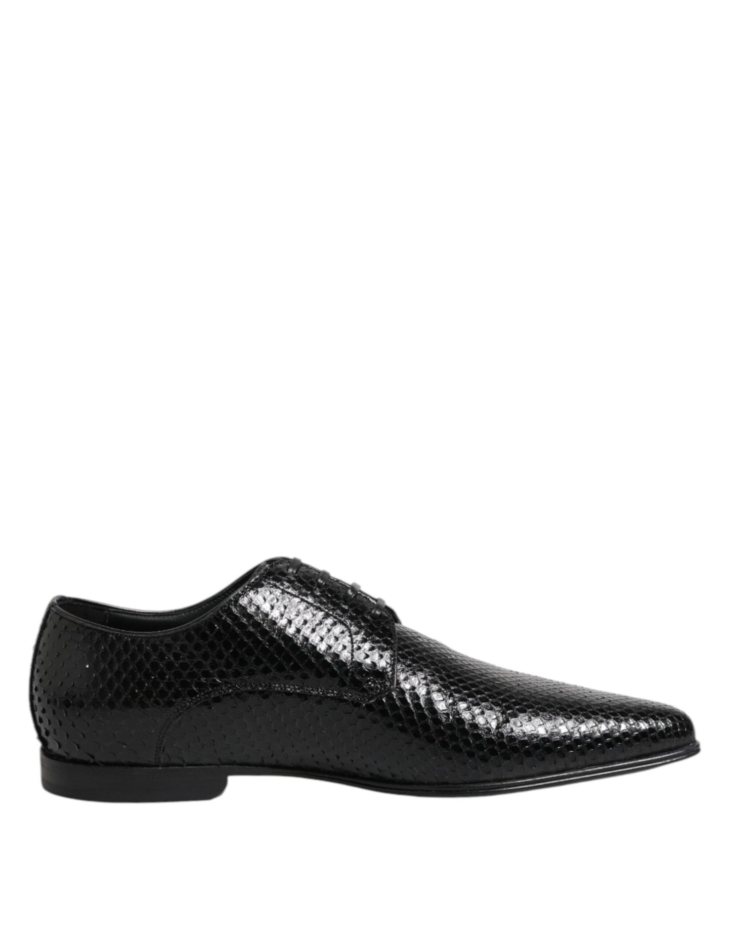 Dolce & Gabbana Black Exotic Leather Lace Up Derby Shoes – EU39/US6 par Dolce & Gabbana | Disponible sur Sandy Store ByNet