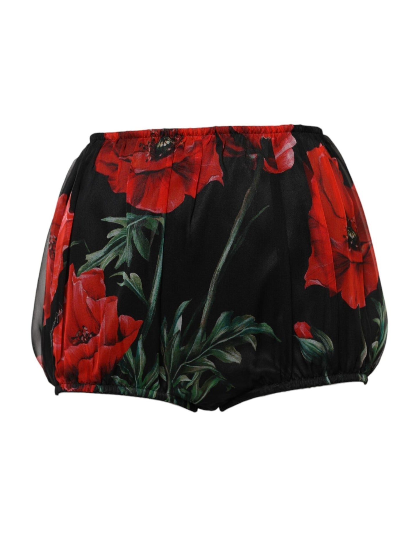 Dolce & Gabbana Black Floral High Waist Women Hot Pants Shorts – IT40|S par Dolce & Gabbana | Disponible sur Sandy Store ByNet