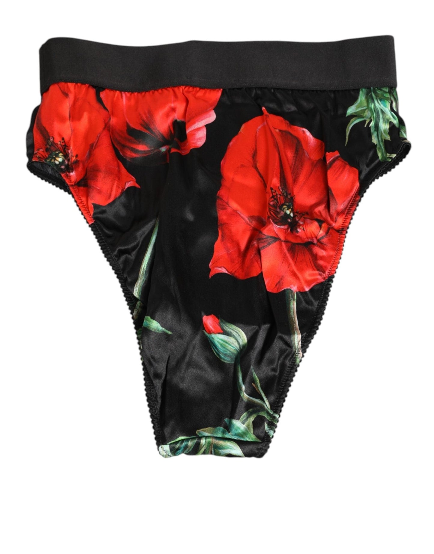 Dolce & Gabbana Black Floral Print High Waist Sheer Mesh Underwear – IT4 | L par Dolce & Gabbana | Disponible sur Sandy Store ByNet