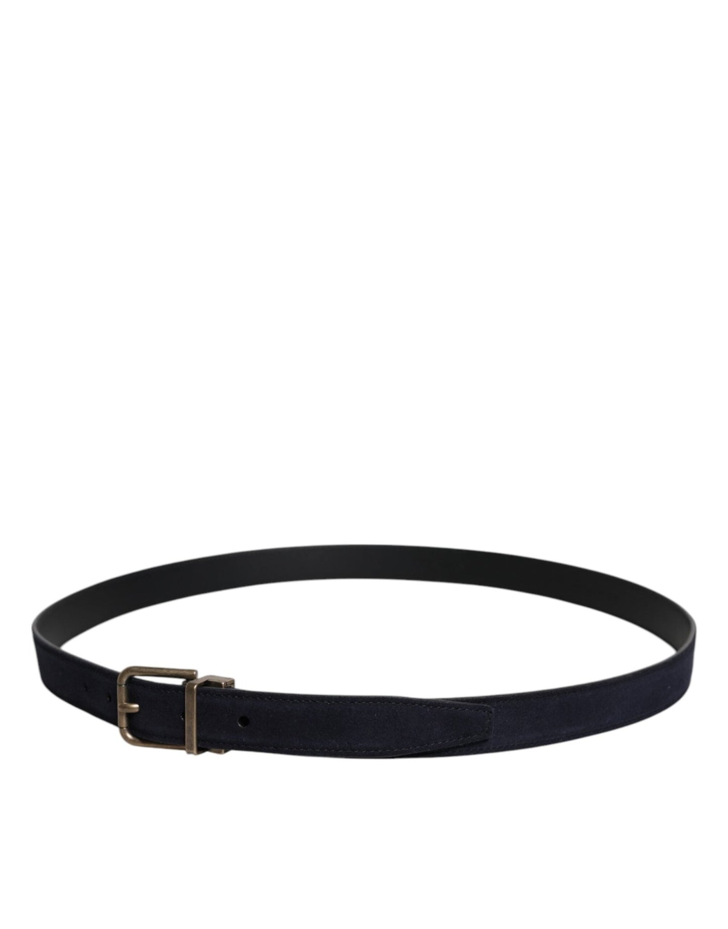 Dolce & Gabbana Black Goat Leather Metal Buckle Classic Belt - Sandy Store ByNet