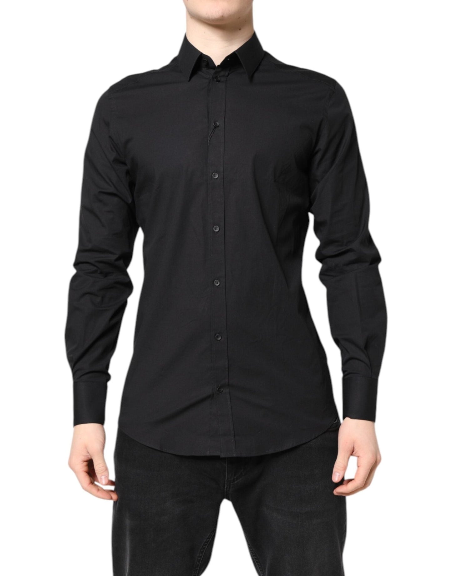 Dolce & Gabbana Black GOLD Cotton Dress Formal Shirt – IT39 | S par Dolce & Gabbana | Disponible sur Sandy Store ByNet