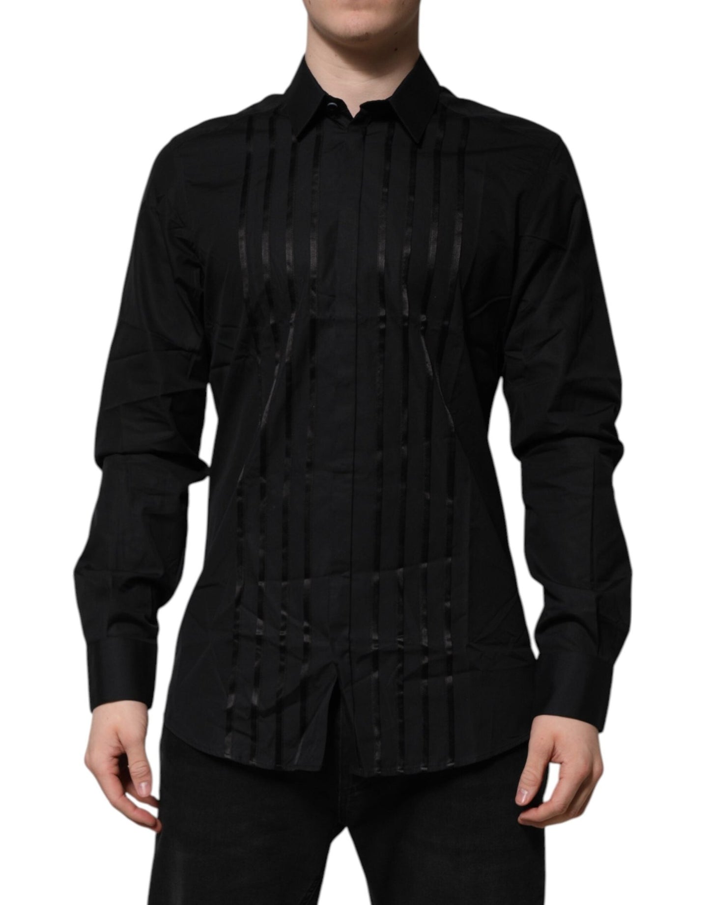 Dolce & Gabbana Black GOLD Long Sleeves Men Formal Dress Shirt – IT41 | L par Dolce & Gabbana | Disponible sur Sandy Store ByNet