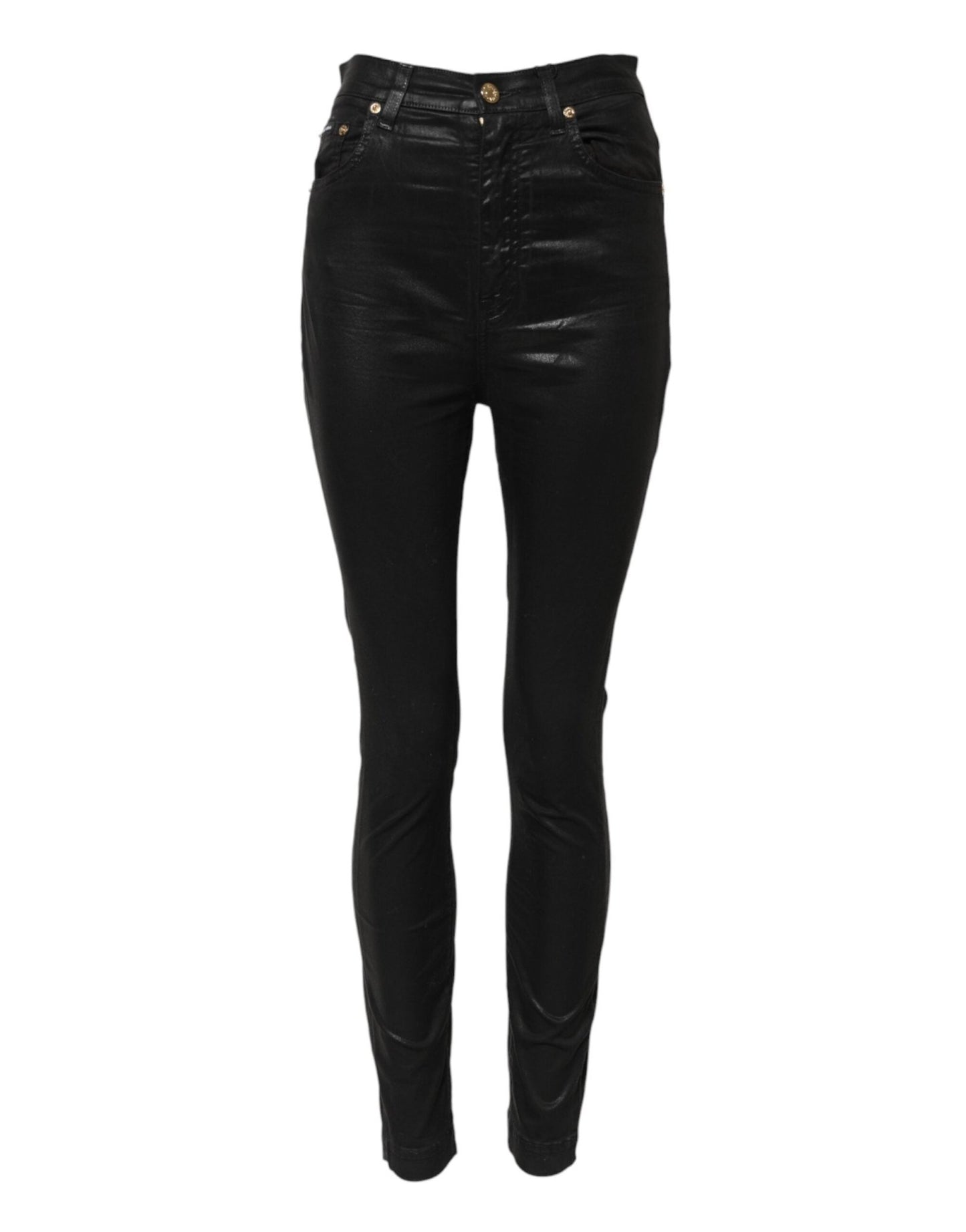 Dolce & Gabbana Black GRACE High Waist Skinny Denim Jeans – IT38 | XS par Dolce & Gabbana | Disponible sur Sandy Store ByNet