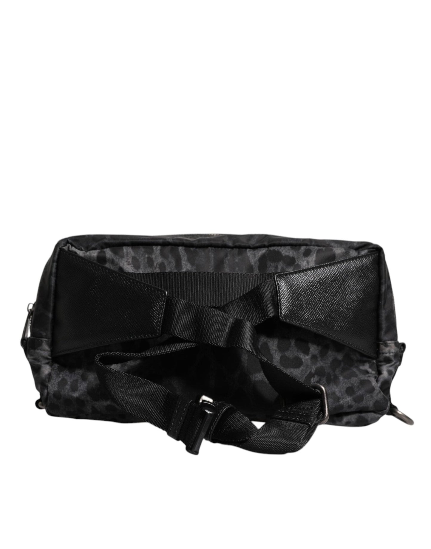 Dolce & Gabbana Black Gray Leopard DG Logo Belt Waist Fanny Pack Bag - Sandy Store ByNet