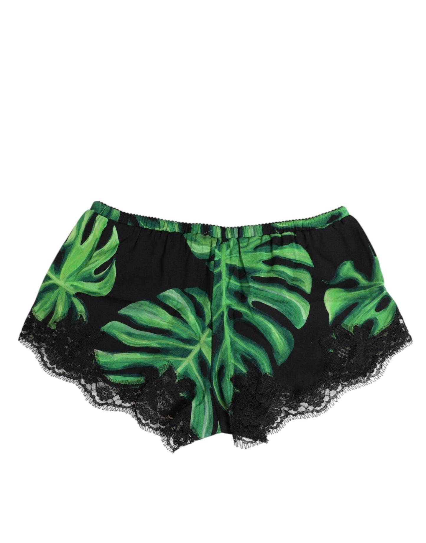 Dolce & Gabbana Black Green Tropical Print Lace Underwear – IT2 | S par Dolce & Gabbana | Disponible sur Sandy Store ByNet