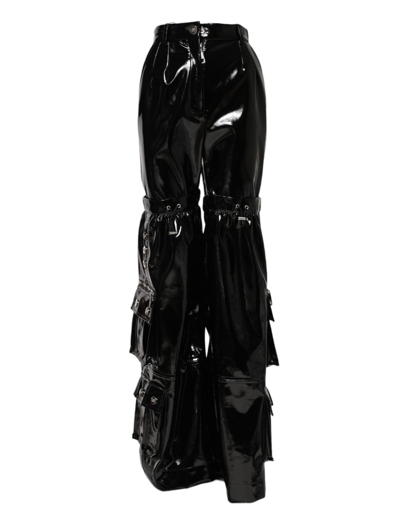 Dolce & Gabbana Black High Waist Cargo Bootcut Pants – IT40|S par Dolce & Gabbana | Disponible sur Sandy Store ByNet