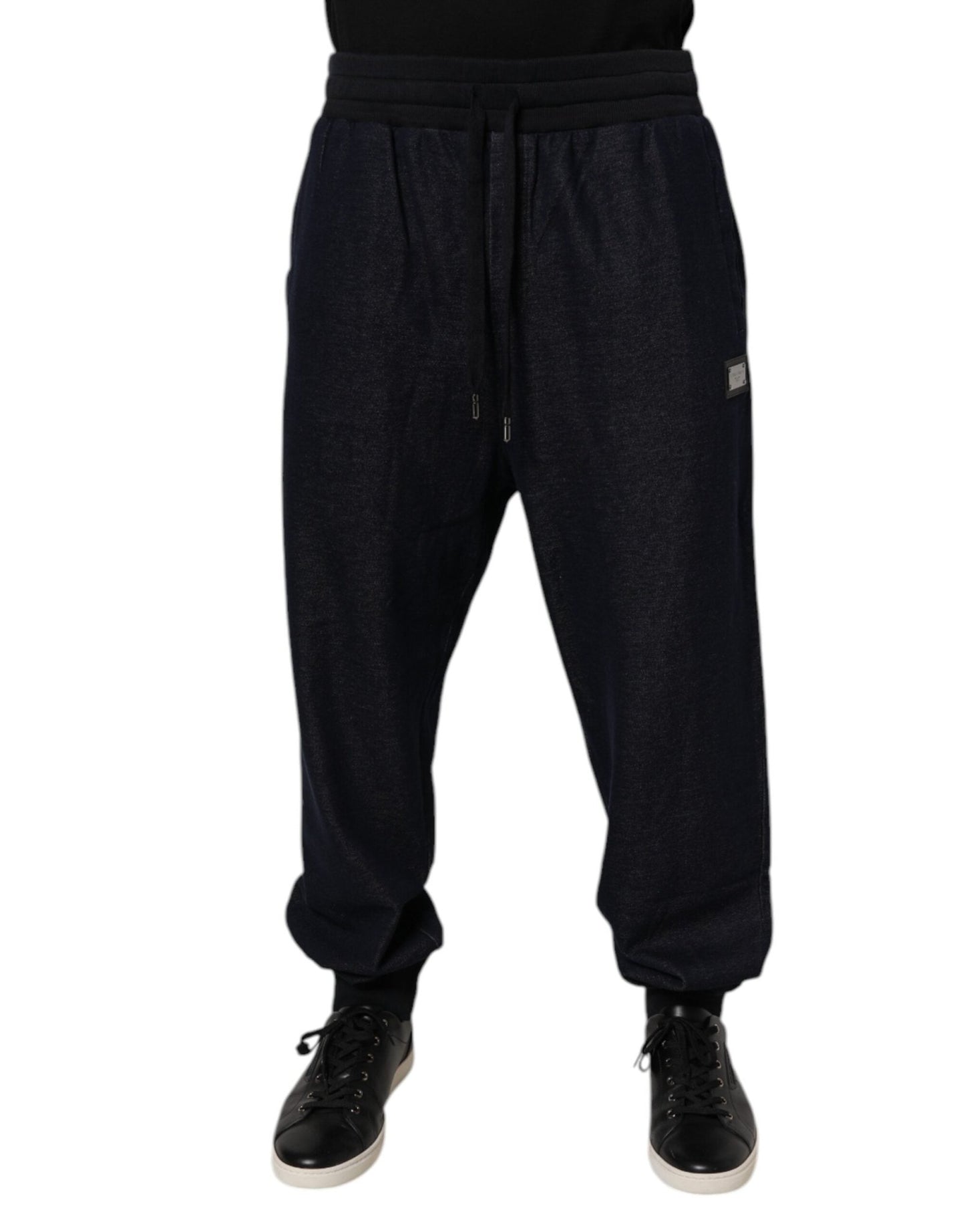 Dolce & Gabbana Black Jacquard Cotton Jogger Sweatpants Pants – IT54 | XL par Dolce & Gabbana | Disponible sur Sandy Store ByNet