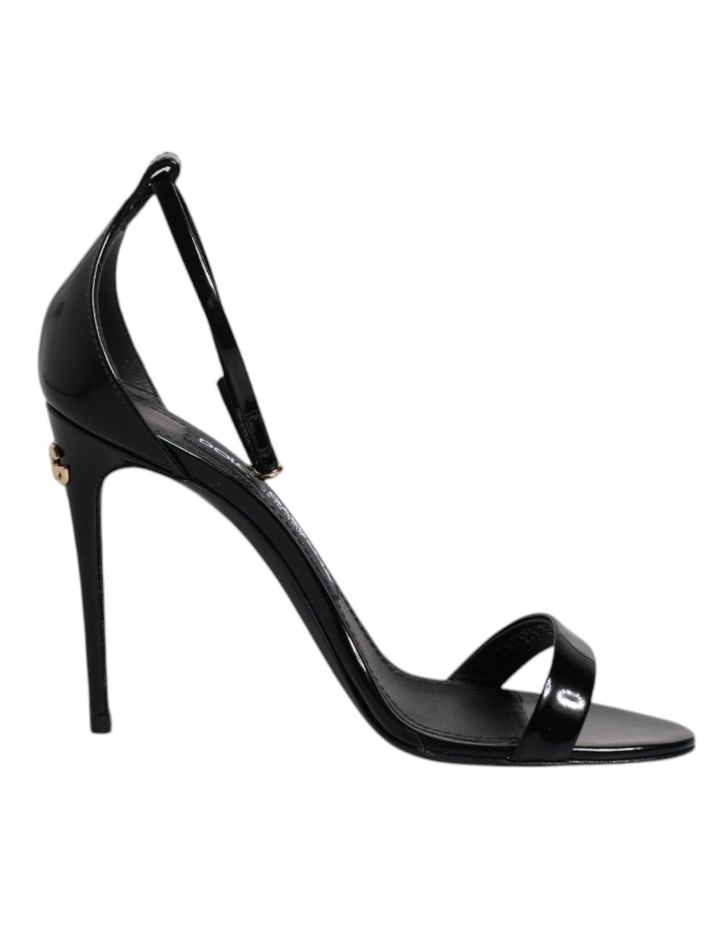 Dolce & Gabbana Black KEIRA Heels Ankle Strap Sandals Shoes – EU35.5/US5 par Dolce & Gabbana | Disponible sur Sandy Store ByNet