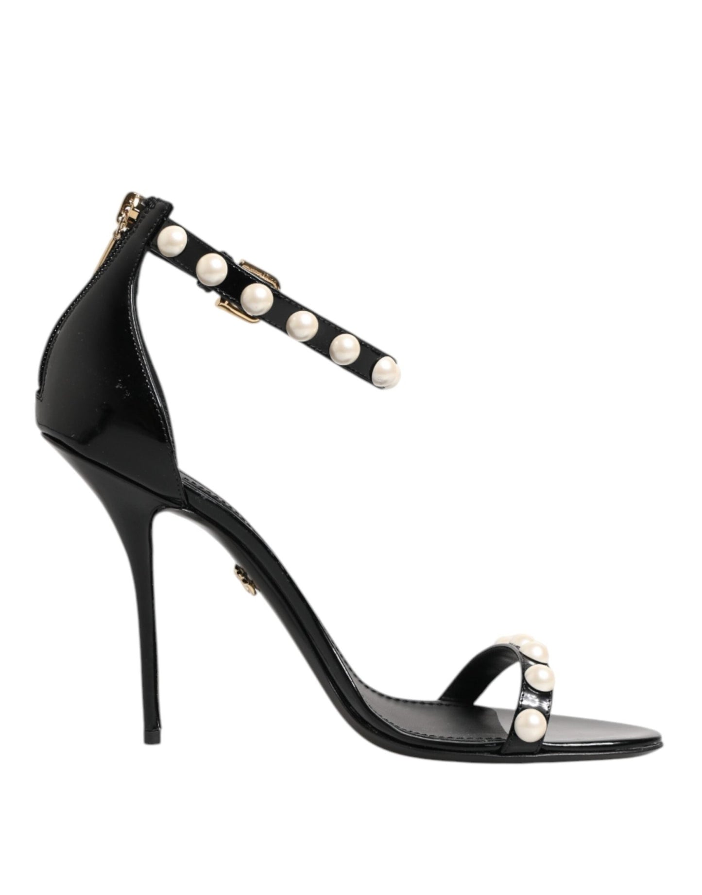Dolce & Gabbana Black KEIRA Pearl Embellished Sandals Shoes – EU41/US10.5 par Dolce & Gabbana | Disponible sur Sandy Store ByNet