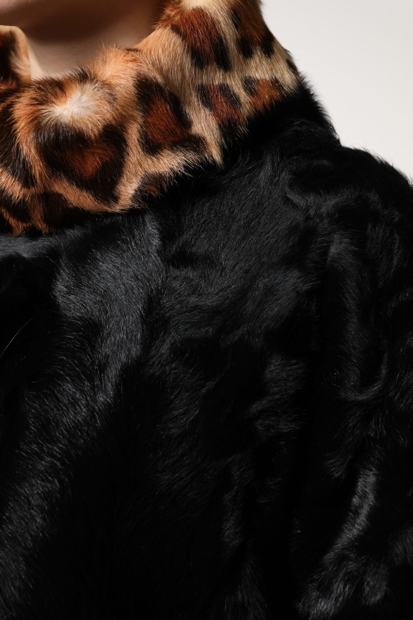 Dolce & Gabbana Black Lamb Fur Short Women Coat Jacket - Sandy Store ByNet