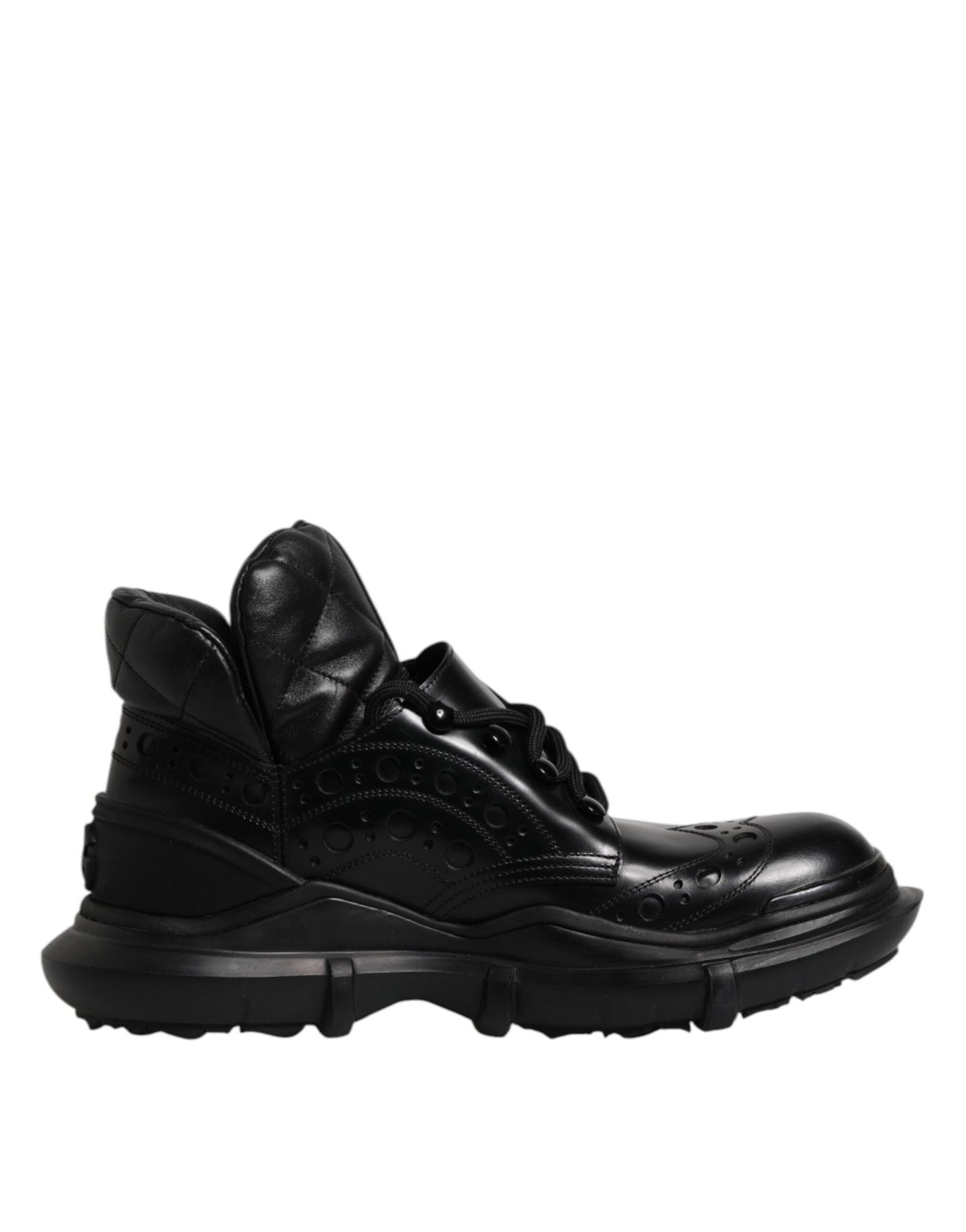 Dolce & Gabbana Black Leather Casual Mens Ankle Boots Shoes – EU40/US7 par Dolce & Gabbana | Disponible sur Sandy Store ByNet