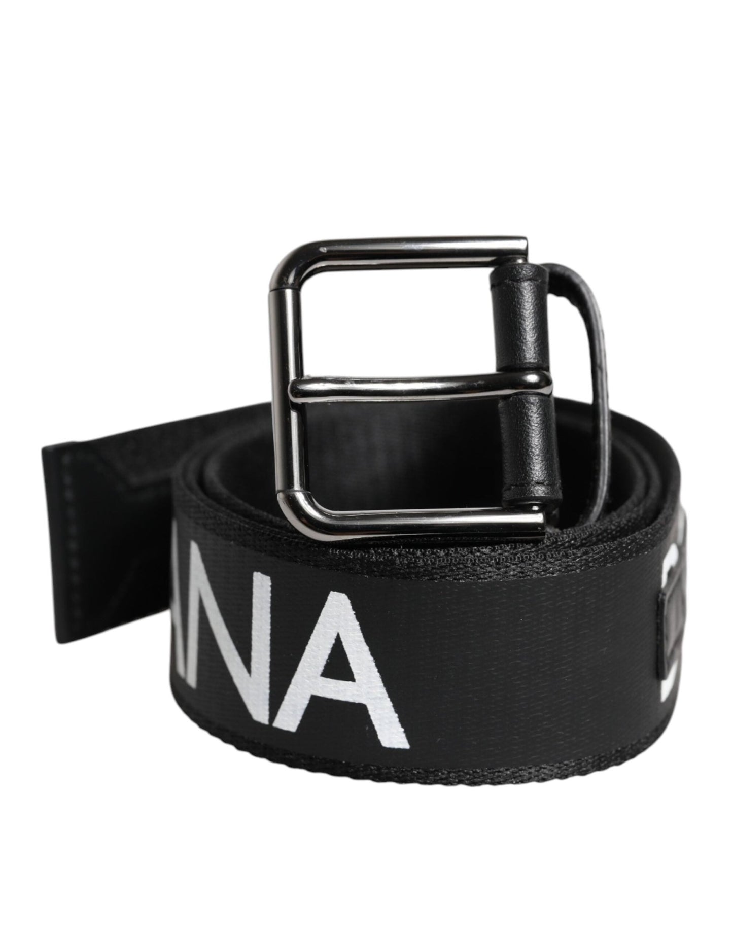 Dolce & Gabbana Black Leather Classic Metal Logo Buckle Belt – 100 cm / 40 Inches par Dolce & Gabbana | Disponible sur Sandy Store ByNet