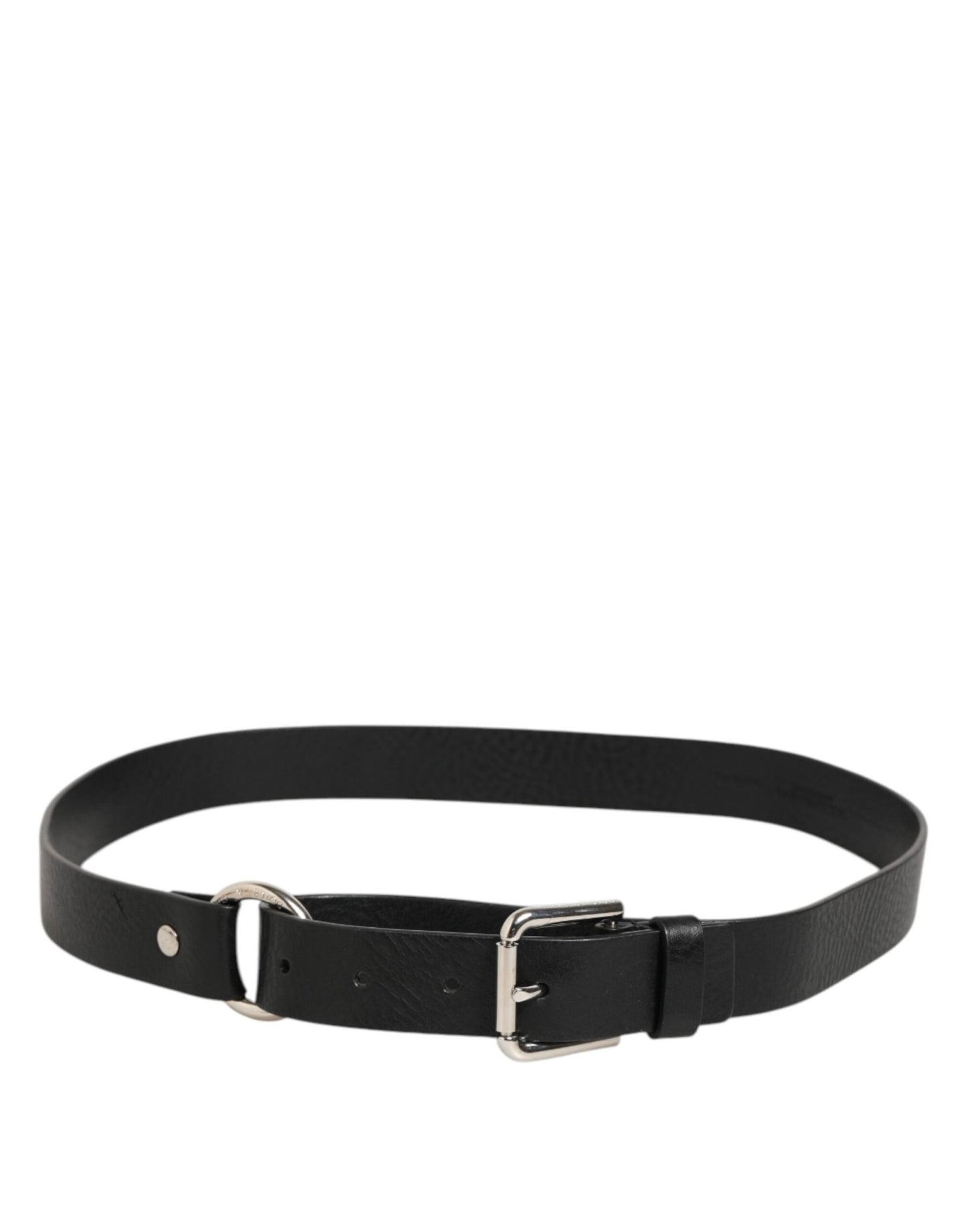 Dolce & Gabbana Black Leather Classic Metal Logo Buckle Belt – 90 cm / 36 Inches par Dolce & Gabbana | Disponible sur Sandy Store ByNet