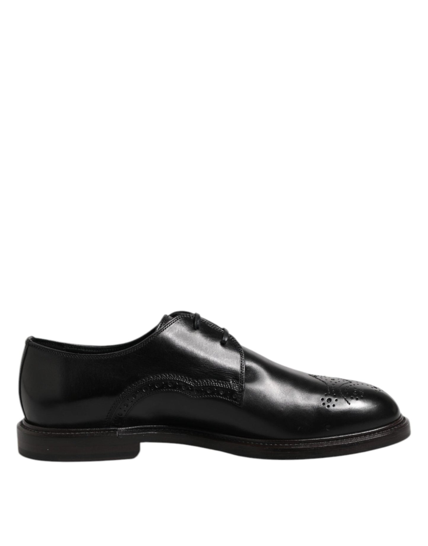 Dolce & Gabbana Black Leather Derby Wingtip Formal Shoes – EU41/US8 par Dolce & Gabbana | Disponible sur Sandy Store ByNet