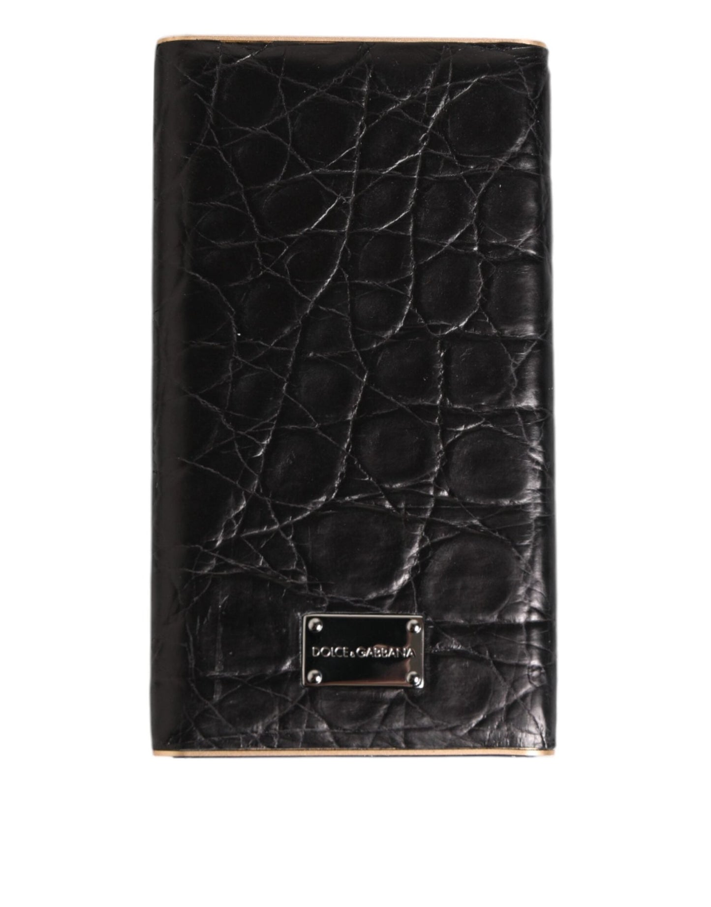 Dolce & Gabbana Black Leather Exotic Skin 3000mAh Power Bank Charger USB – par Dolce & Gabbana | Disponible sur Sandy Store ByNet
